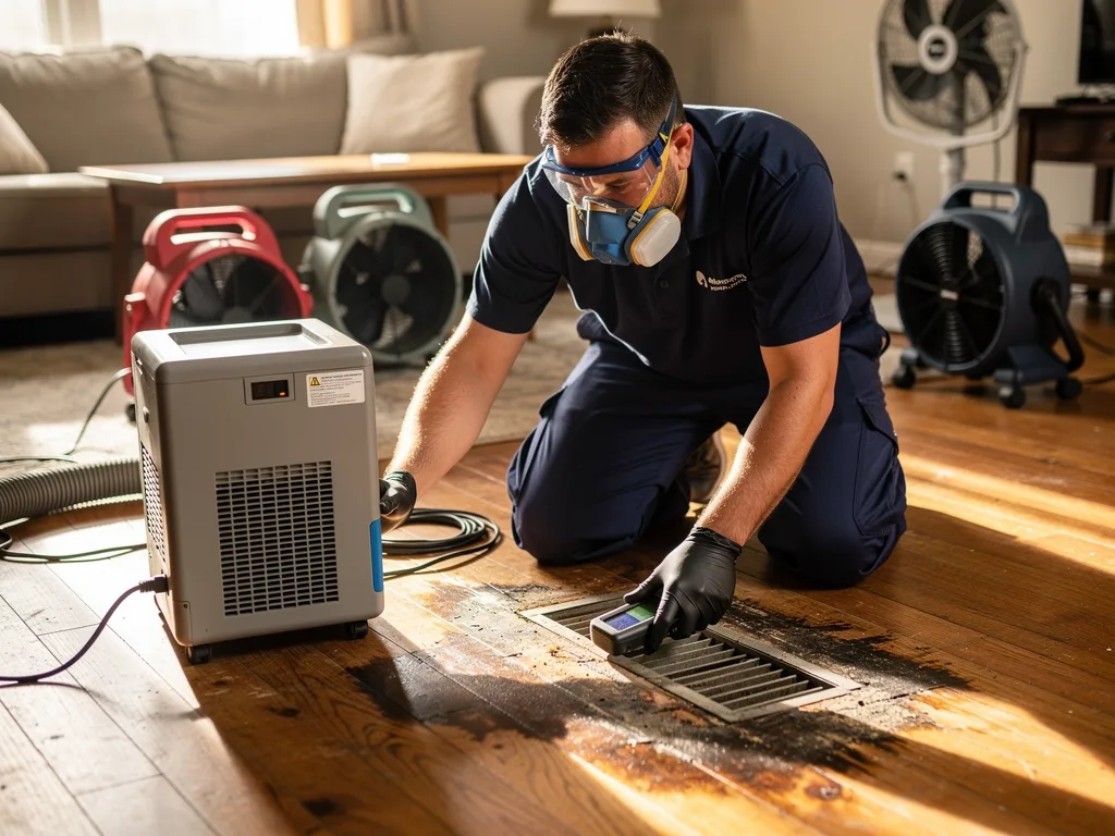 Hardwood Floor Drying